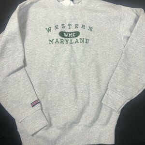 Vintage y2k Jansport Gray Western Maryland Crewneck Sweater